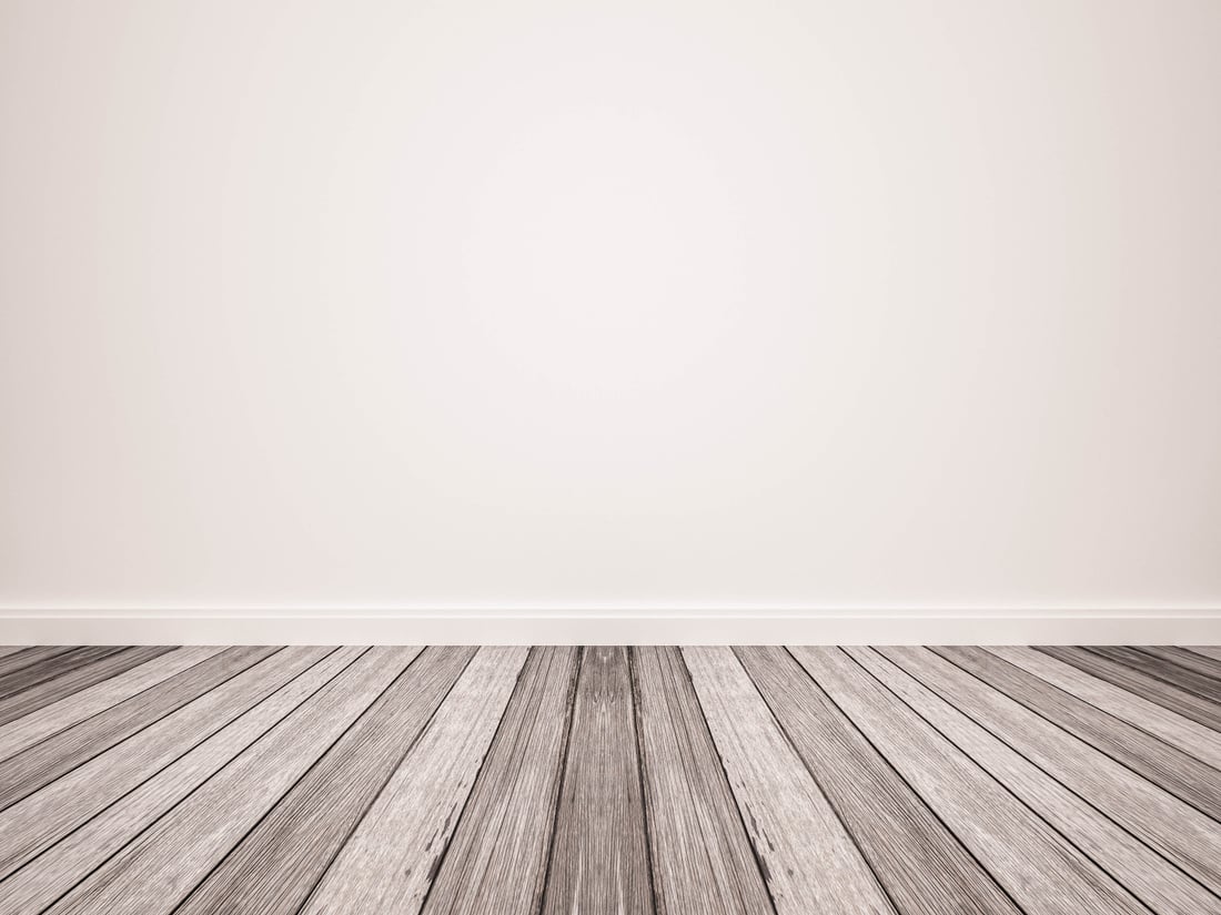 wood floor with white wall